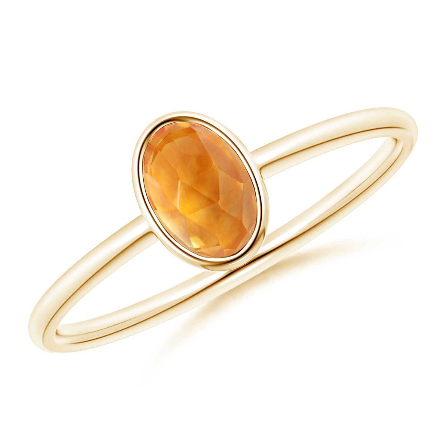 AAA - Citrine / 0.5 CT / 14 KT Yellow Gold