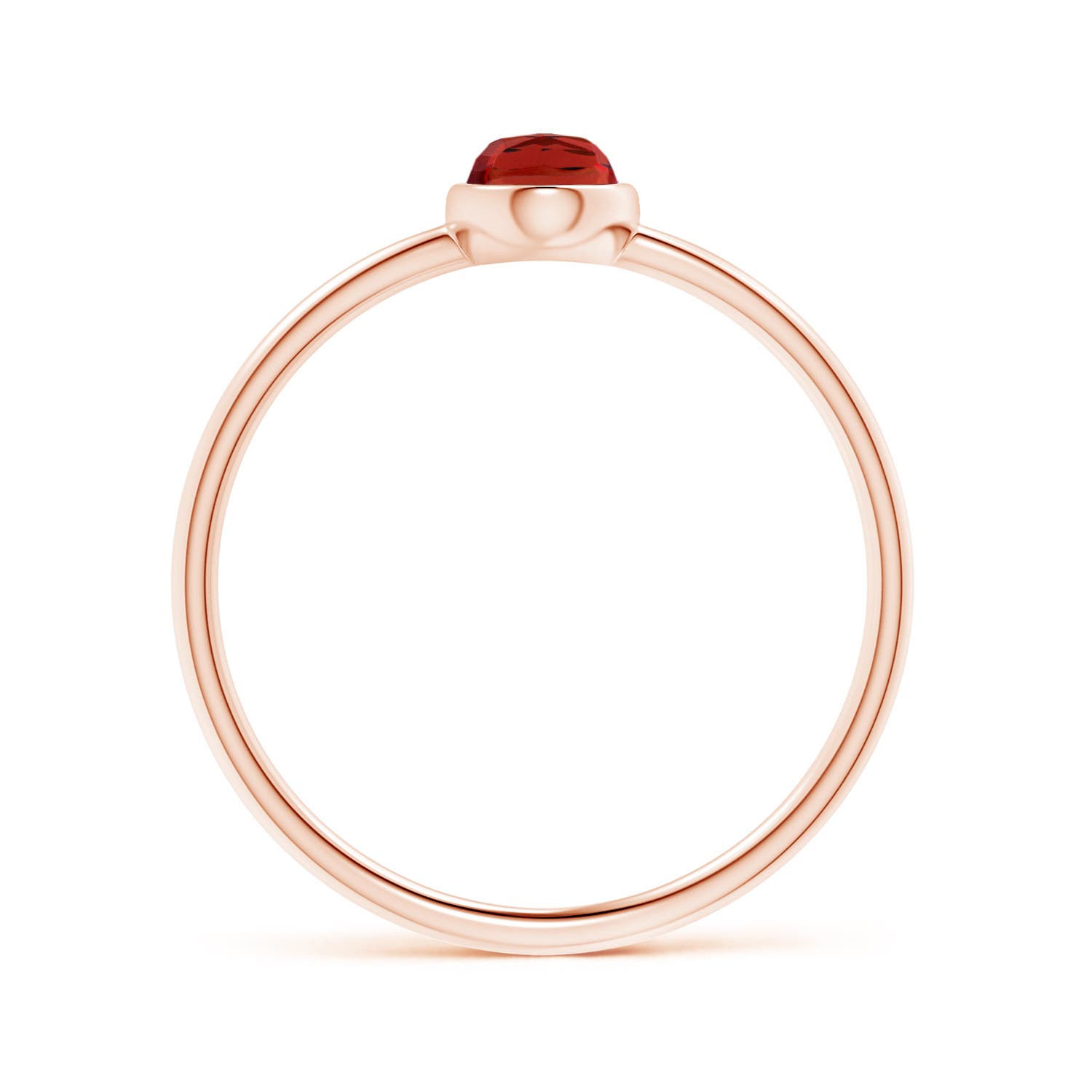 AAA - Garnet / 0.6 CT / 14 KT Rose Gold