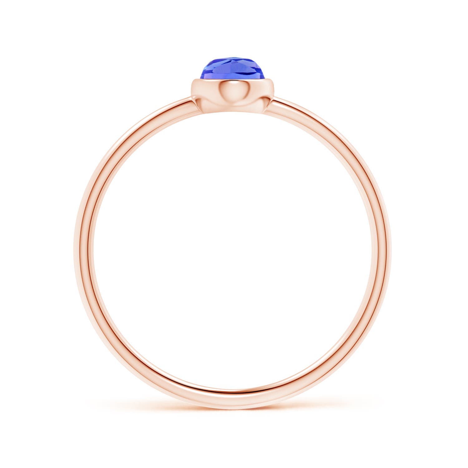 AAA - Tanzanite / 0.45 CT / 14 KT Rose Gold