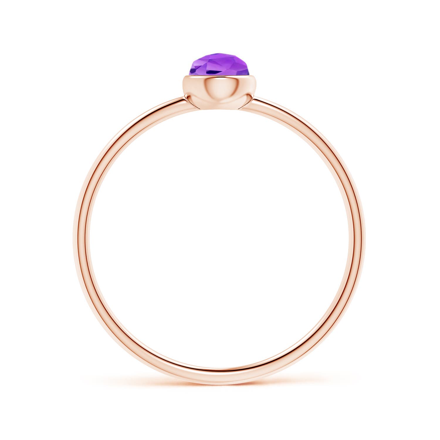 AAA - Amethyst / 0.45 CT / 14 KT Rose Gold