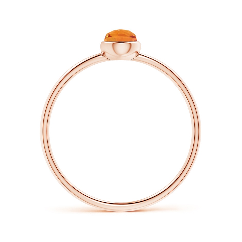 6x4mm AAA Pear-Shaped Citrine Solitaire Ring in Rose Gold product image