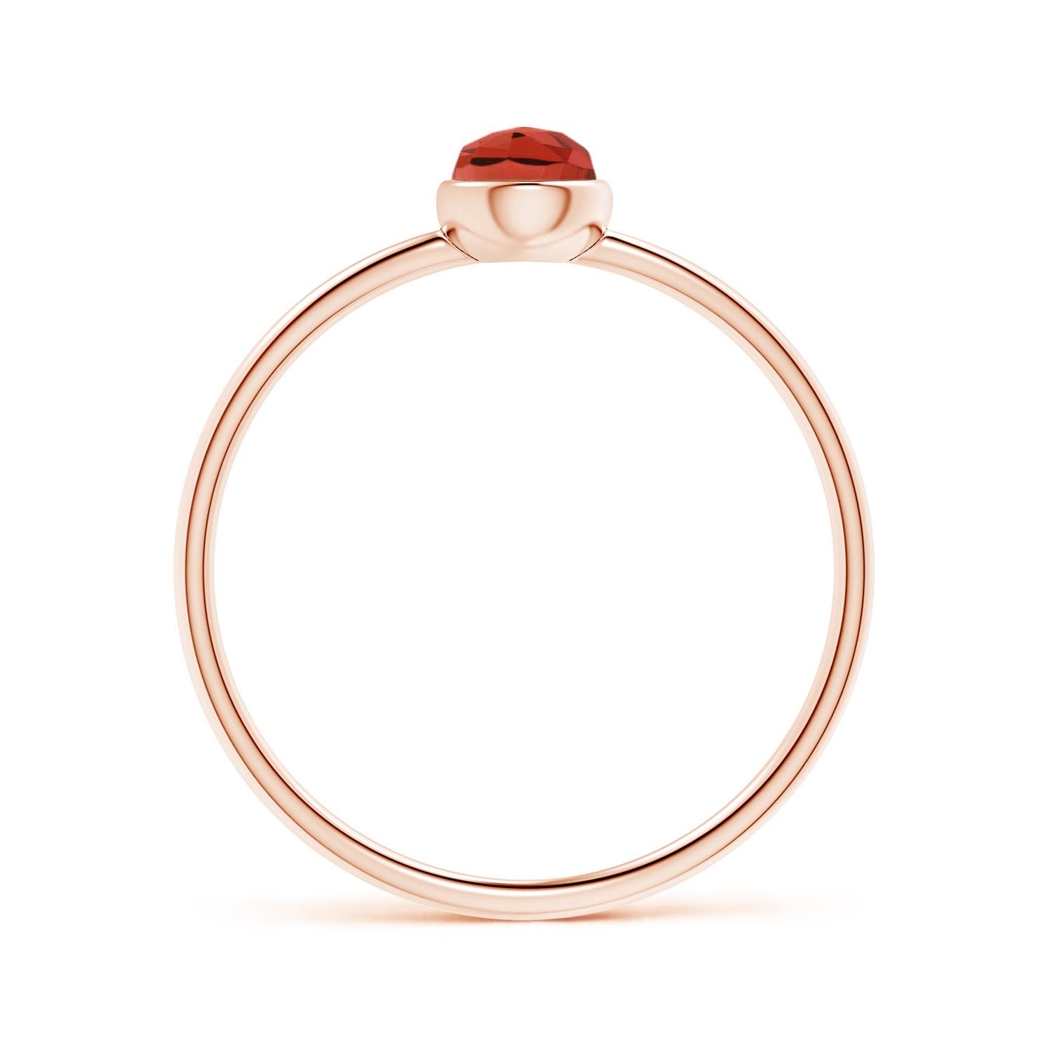 AAA - Garnet / 0.55 CT / 14 KT Rose Gold