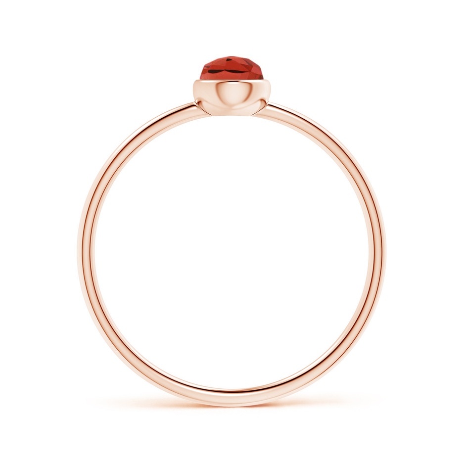 6x4mm AAA Pear-Shaped Garnet Solitaire Ring in Rose Gold product image