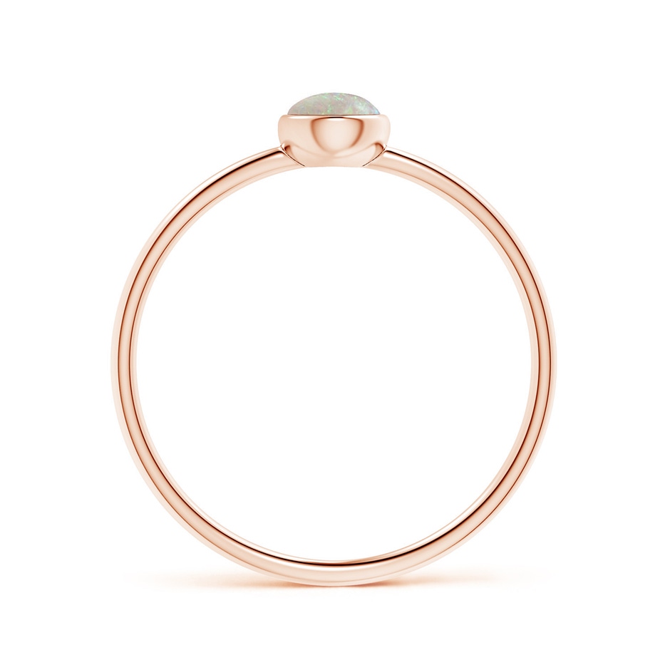 6x4mm AAA Pear-Shaped Opal Solitaire Ring in Rose Gold side-1