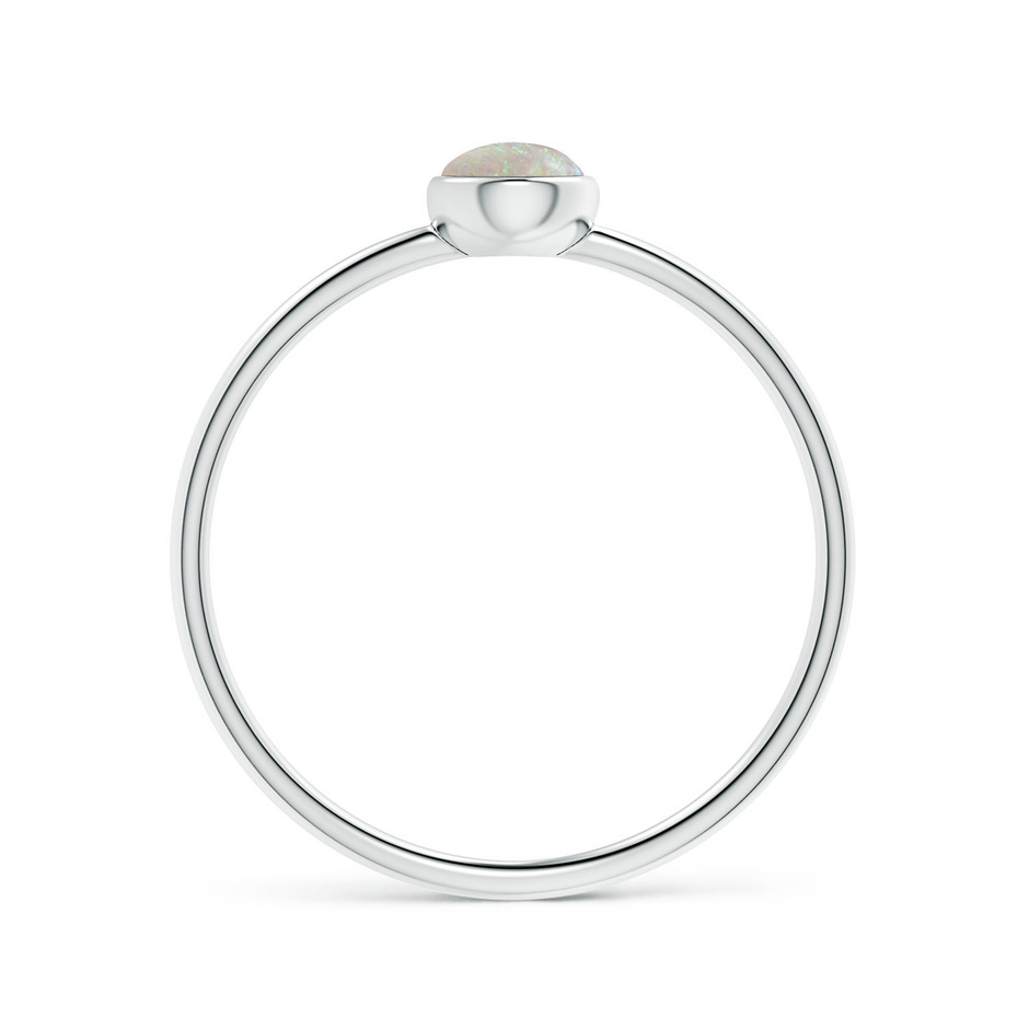 6x4mm AAA Pear-Shaped Opal Solitaire Ring in S999 Silver side-1