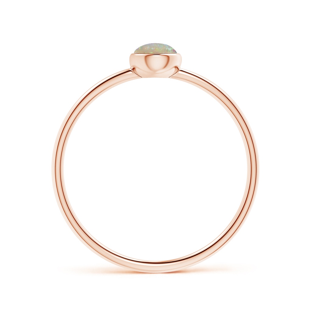 6x4mm AAAA Pear-Shaped Opal Solitaire Ring in Rose Gold Side-1