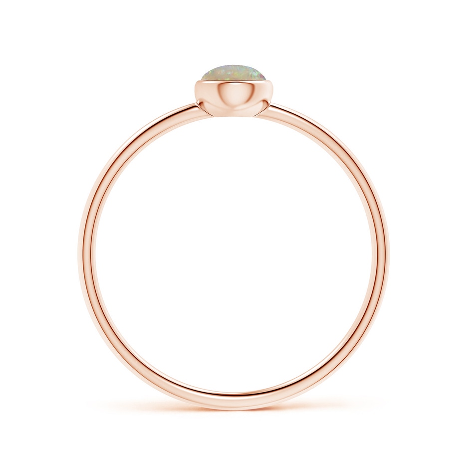 6x4mm AAAA Pear-Shaped Opal Solitaire Ring in Rose Gold side-1