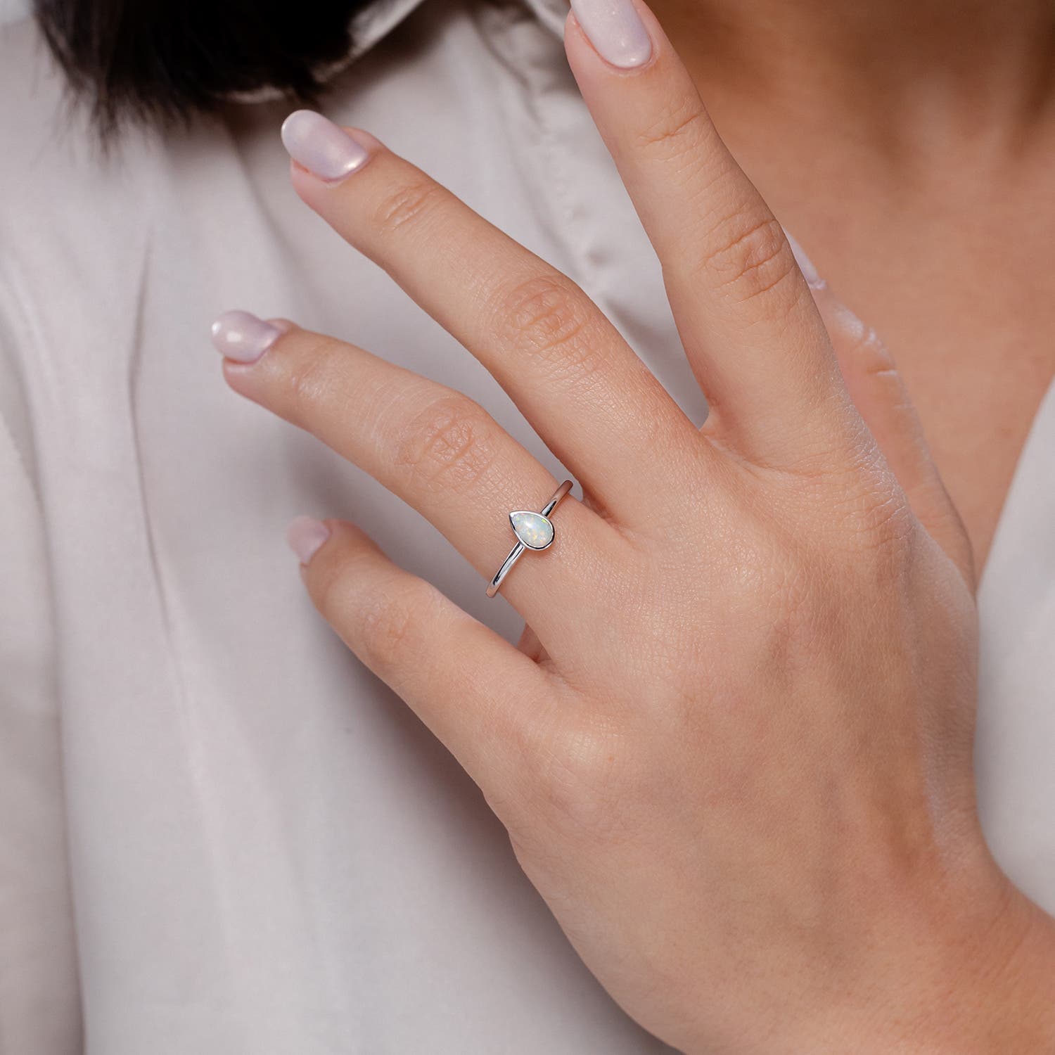 アクセサリー UPALA pear shape sideway bezel ring K18 UPALA pear shape sideway bezel ring K18 - メルカリ