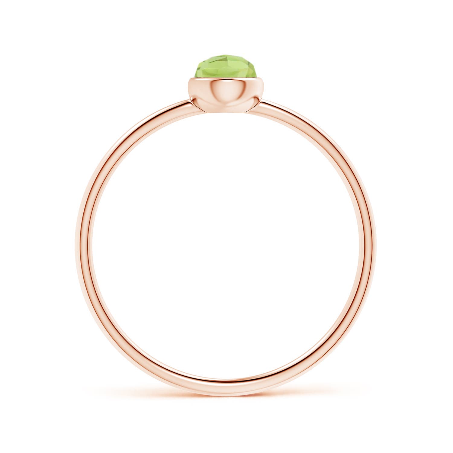 AAA - Peridot / 0.45 CT / 14 KT Rose Gold