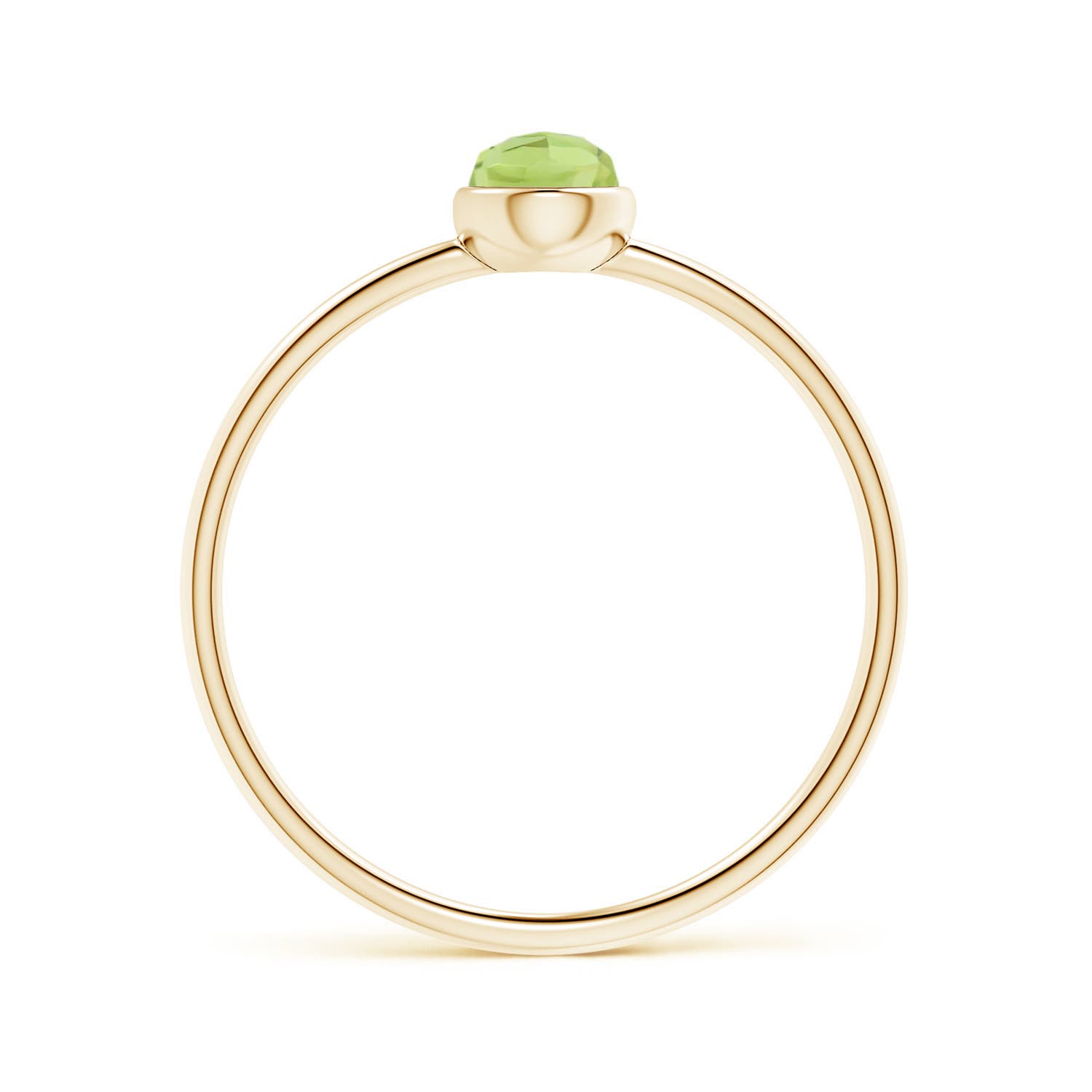 AAA - Peridot / 0.45 CT / 14 KT Yellow Gold