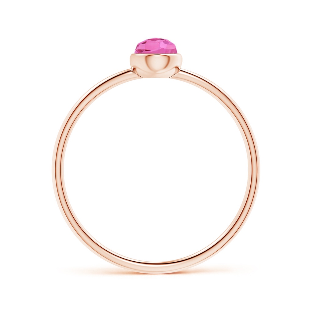 6x4mm AAA Pear-Shaped Pink Tourmaline Solitaire Ring in Rose Gold Product Image