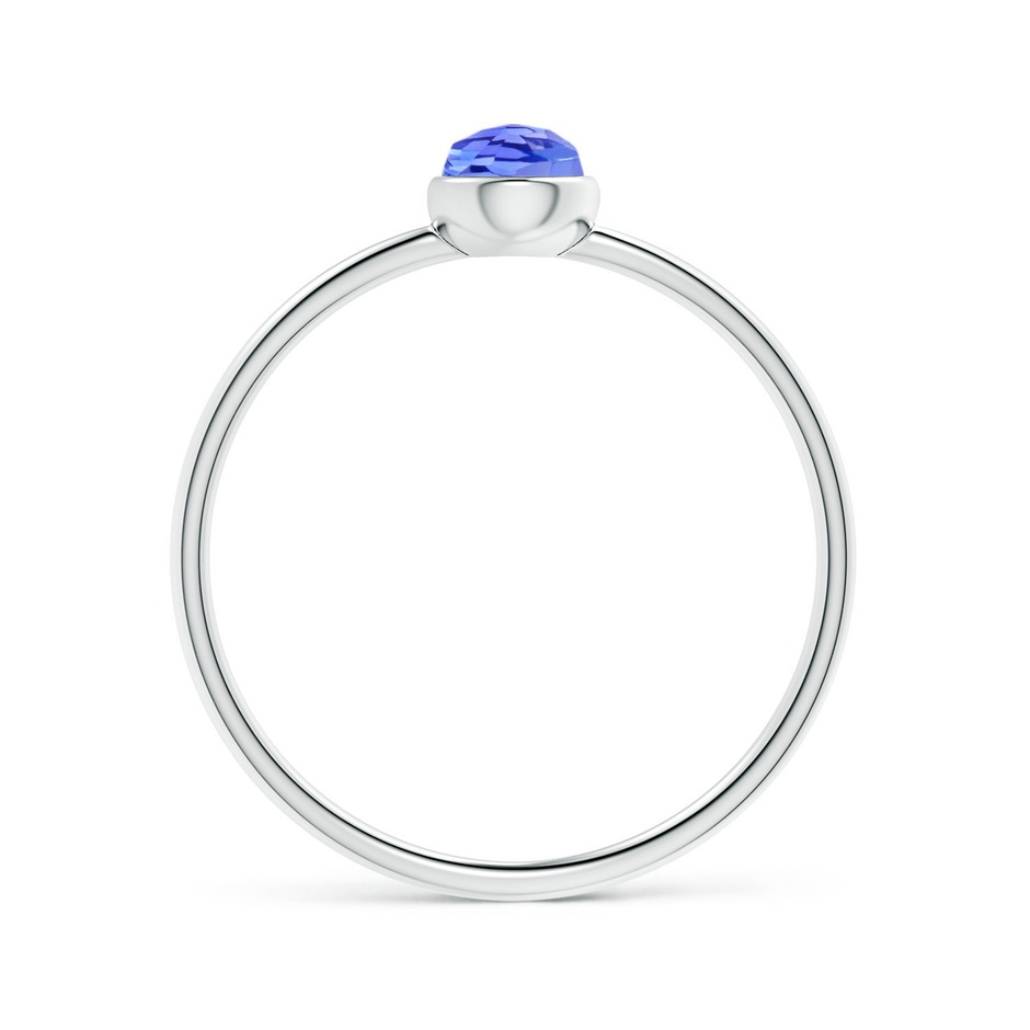 6x4mm AAA Pear-Shaped Tanzanite Solitaire Ring in White Gold product image