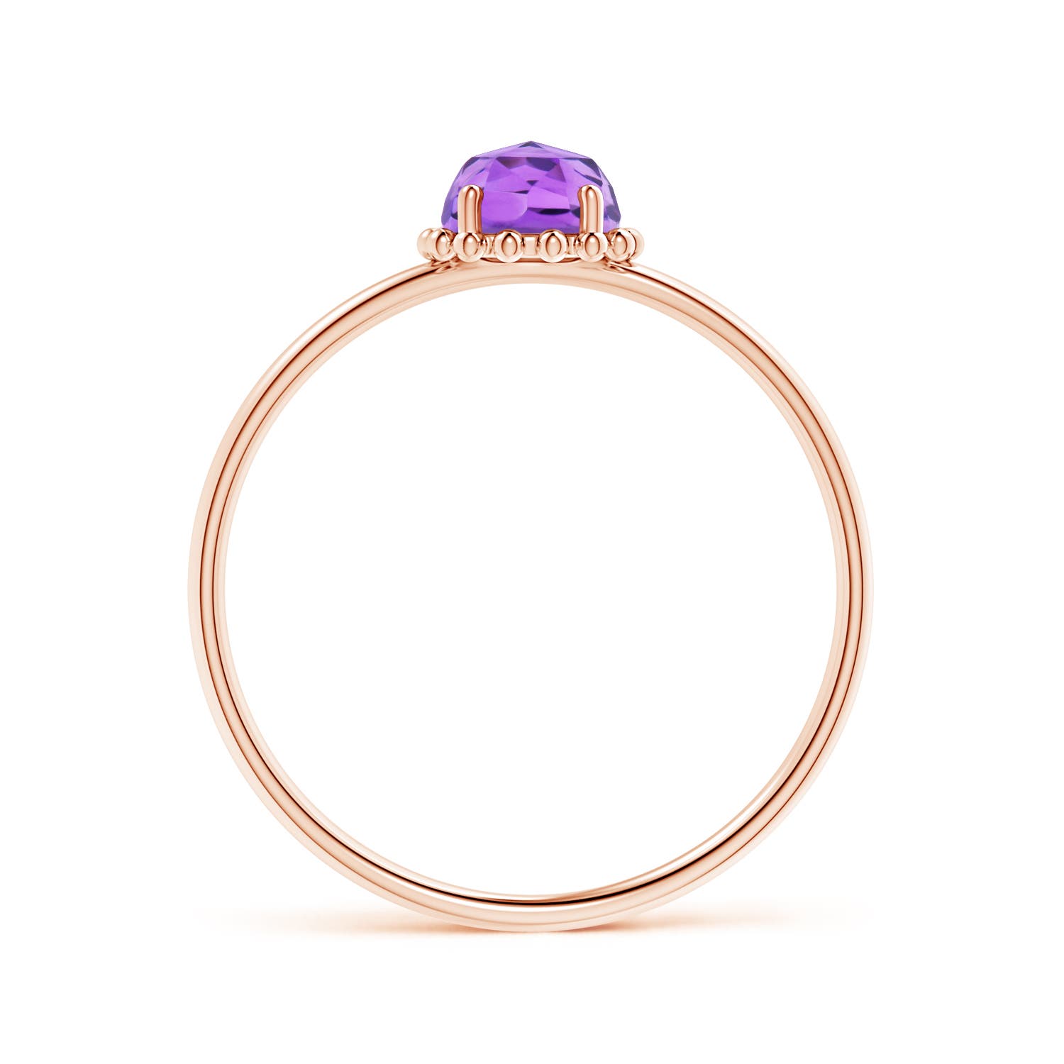 AAA - Amethyst / 0.5 CT / 14 KT Rose Gold