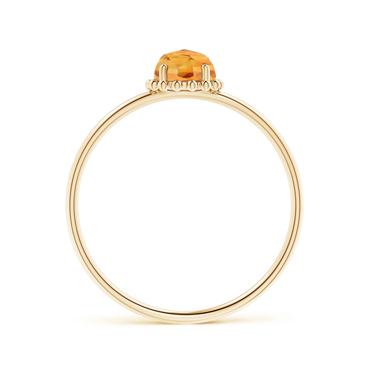 AAA - Citrine / 0.58 CT / 14 KT Yellow Gold