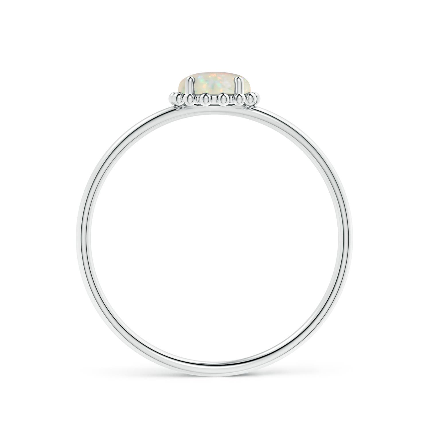 AAA - Opal / 0.33 CT / 14 KT White Gold