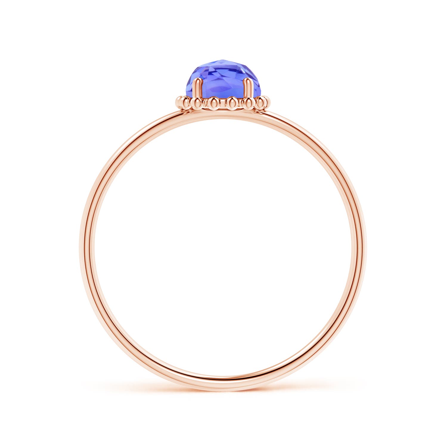 AAA - Tanzanite / 0.45 CT / 14 KT Rose Gold