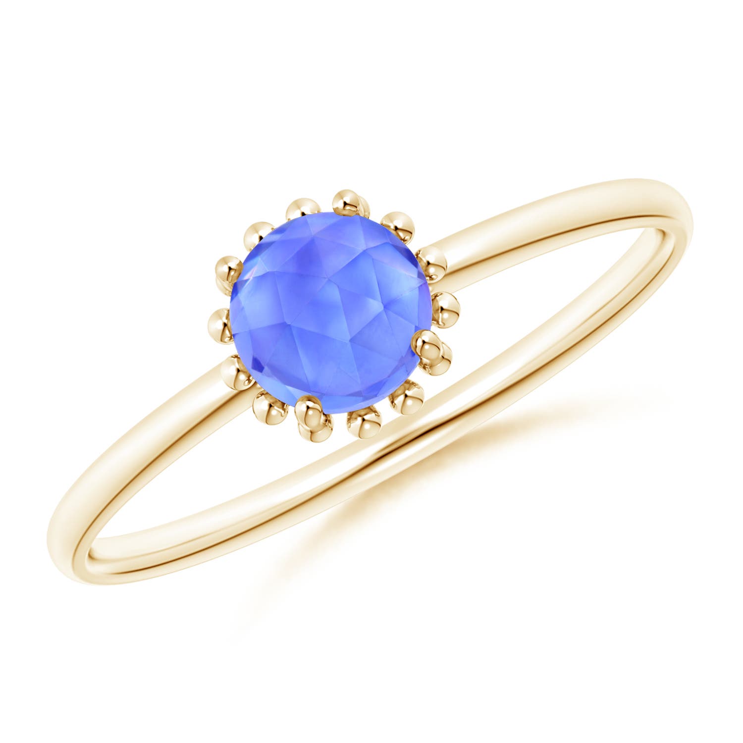 AAA - Tanzanite / 0.45 CT / 14 KT Yellow Gold