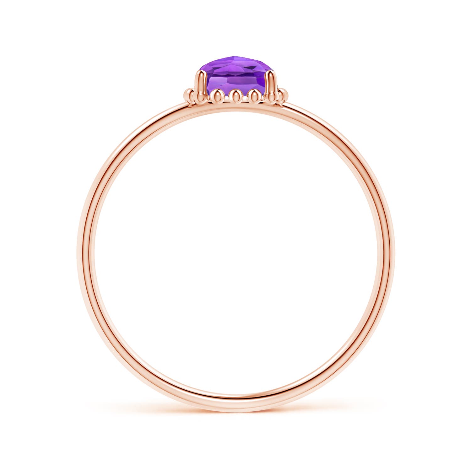 AAA - Amethyst / 0.5 CT / 14 KT Rose Gold