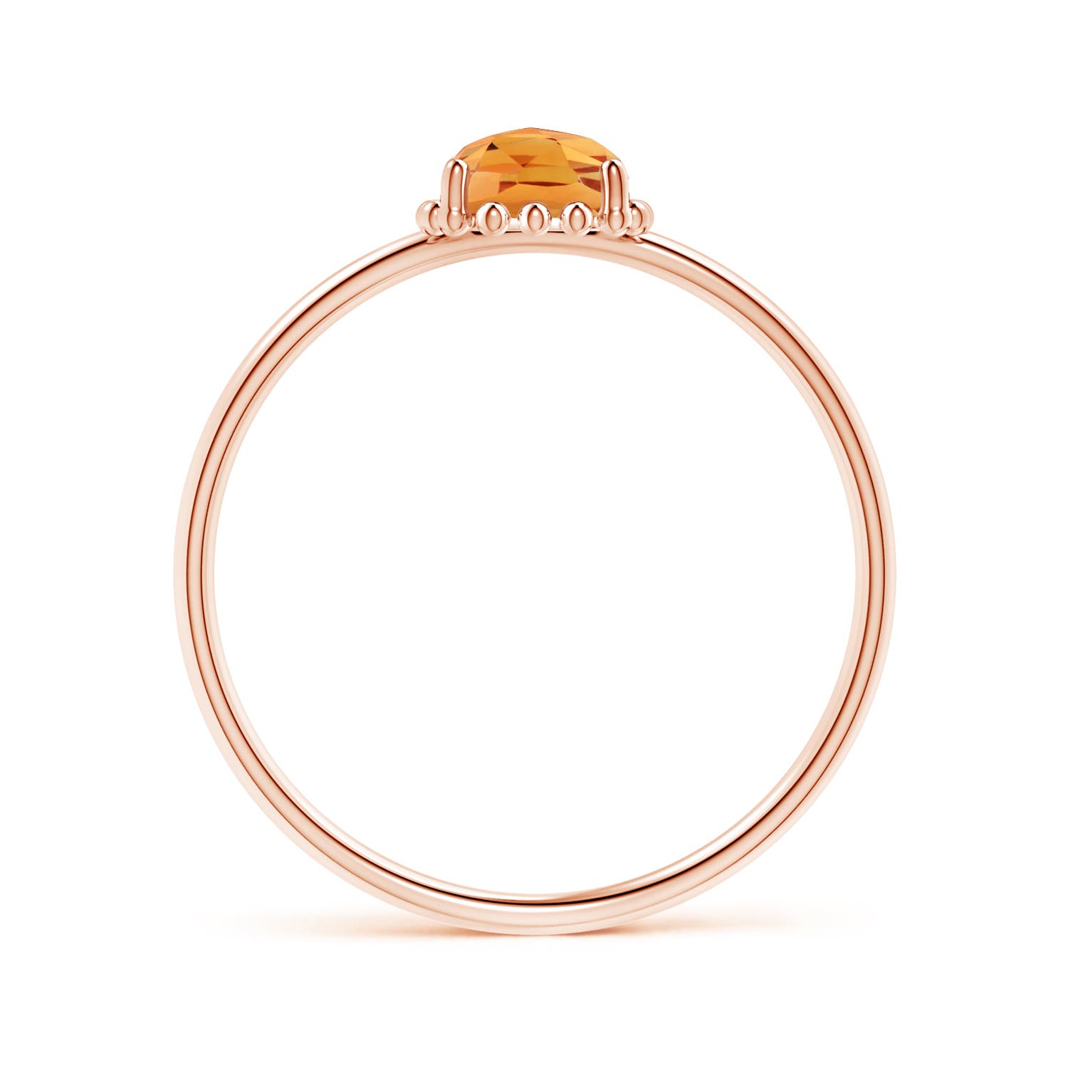 AAA - Citrine / 0.5 CT / 14 KT Rose Gold