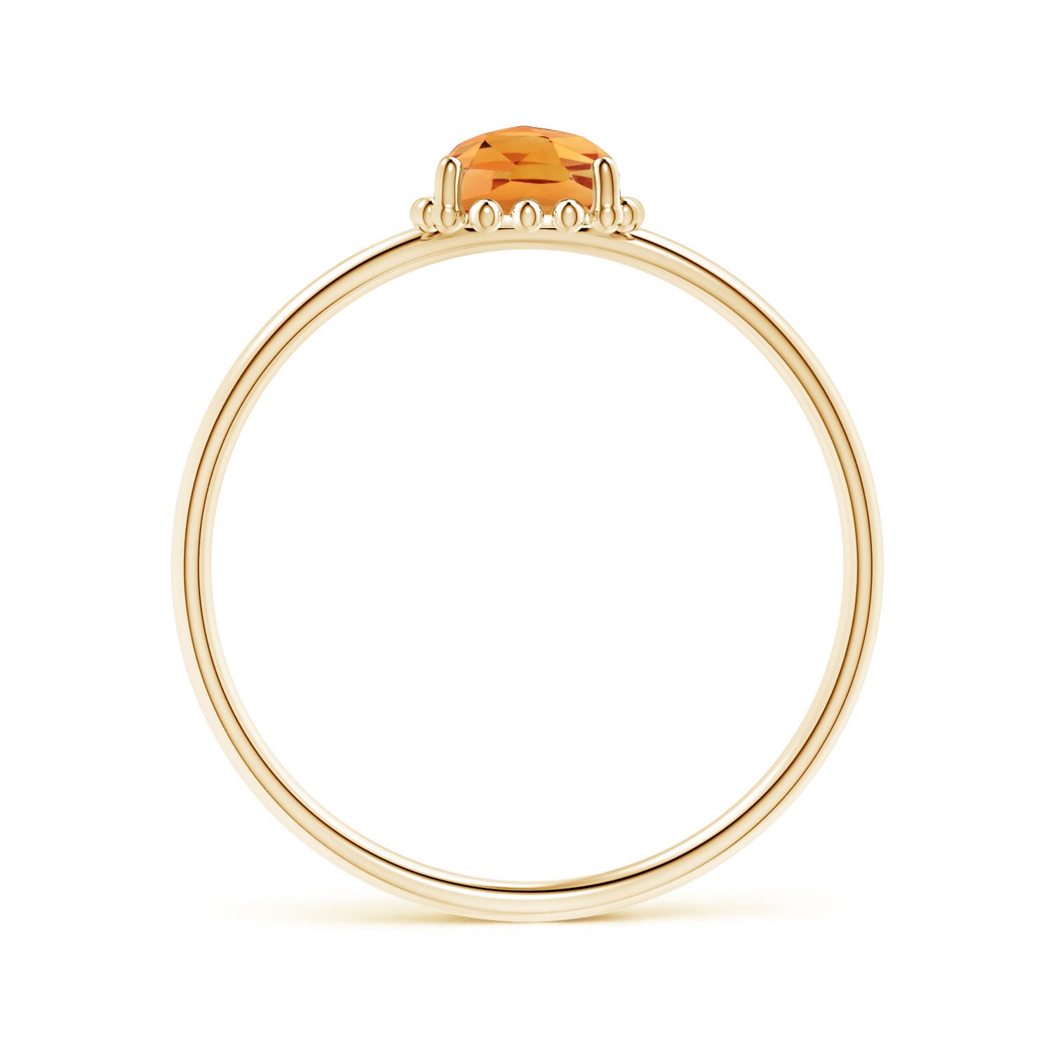 AAA - Citrine / 0.5 CT / 14 KT Yellow Gold