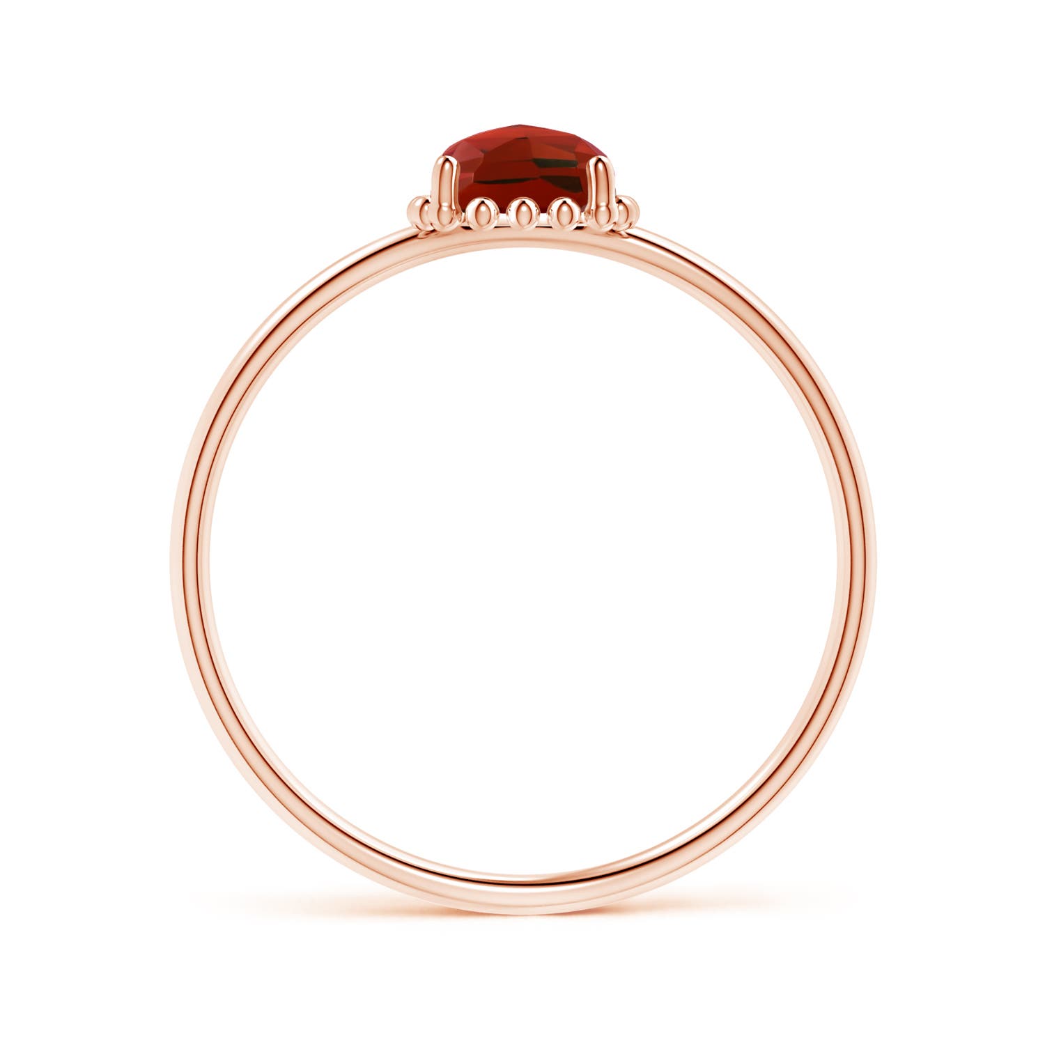 AAA - Garnet / 0.6 CT / 14 KT Rose Gold