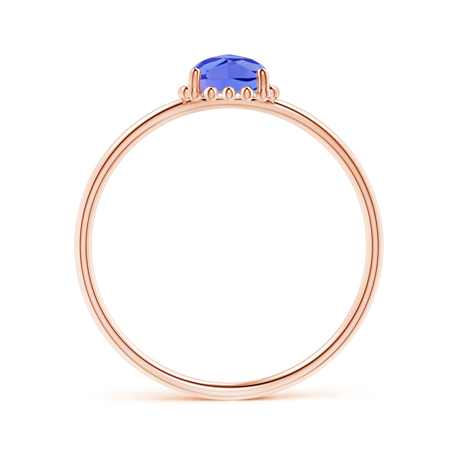 AAA - Tanzanite / 0.45 CT / 14 KT Rose Gold