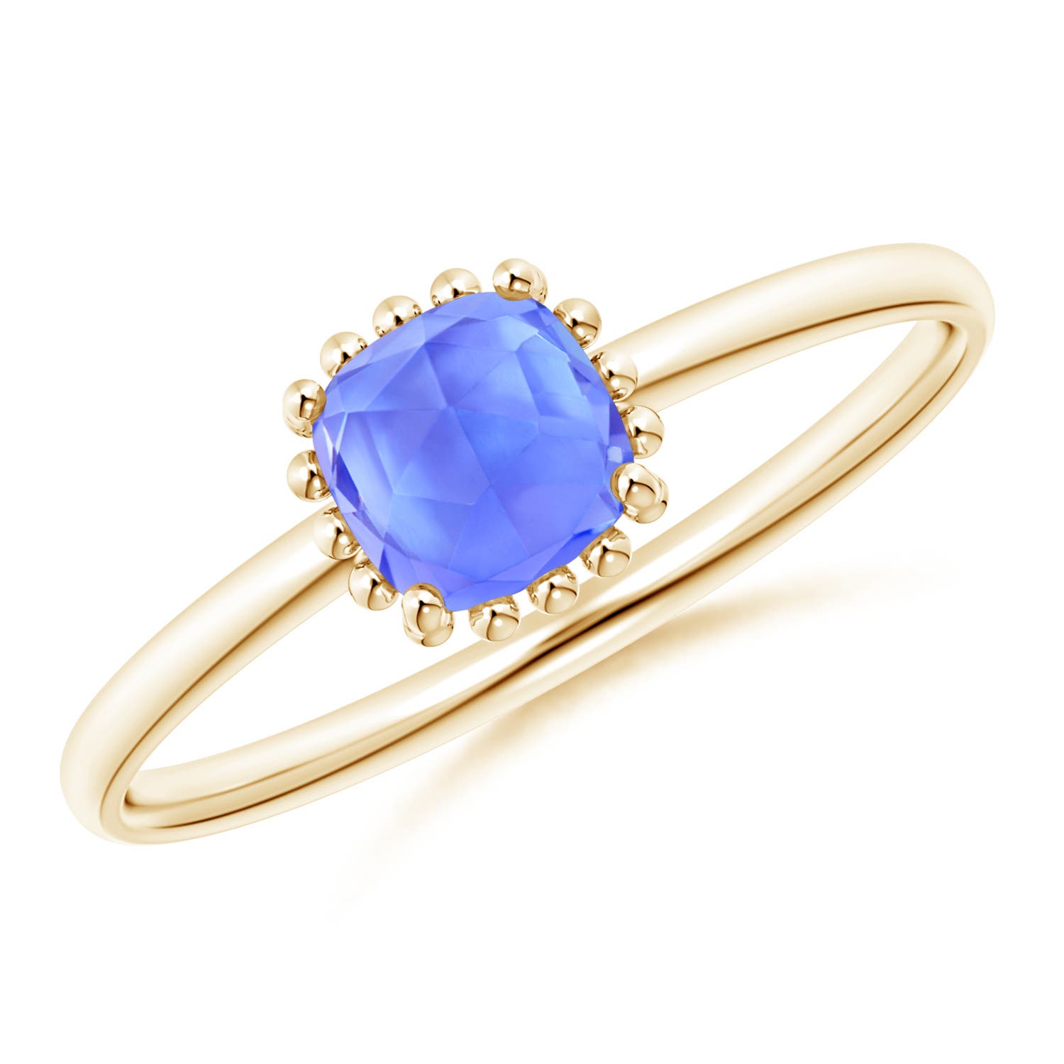 AAA - Tanzanite / 0.45 CT / 14 KT Yellow Gold