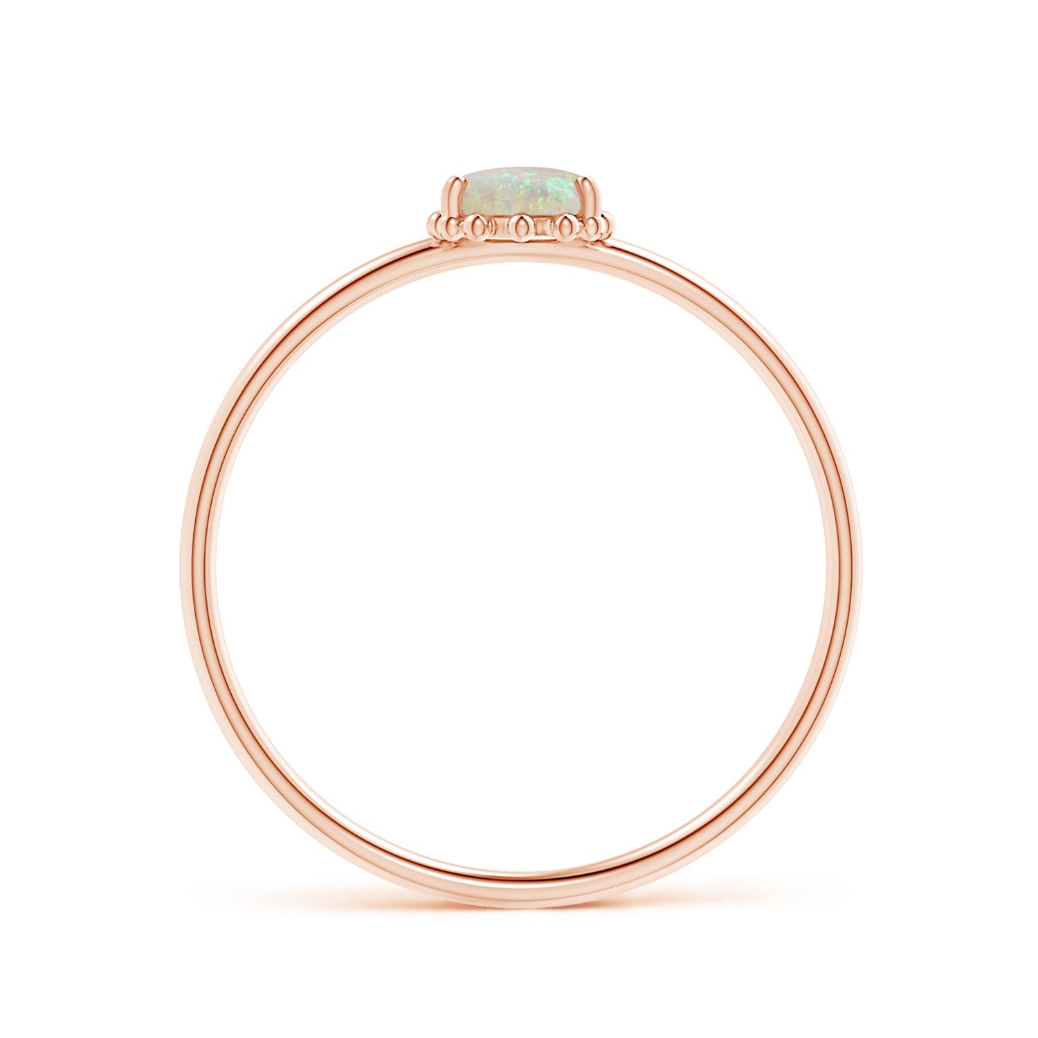 AAA - Opal / 0.28 CT / 14 KT Rose Gold