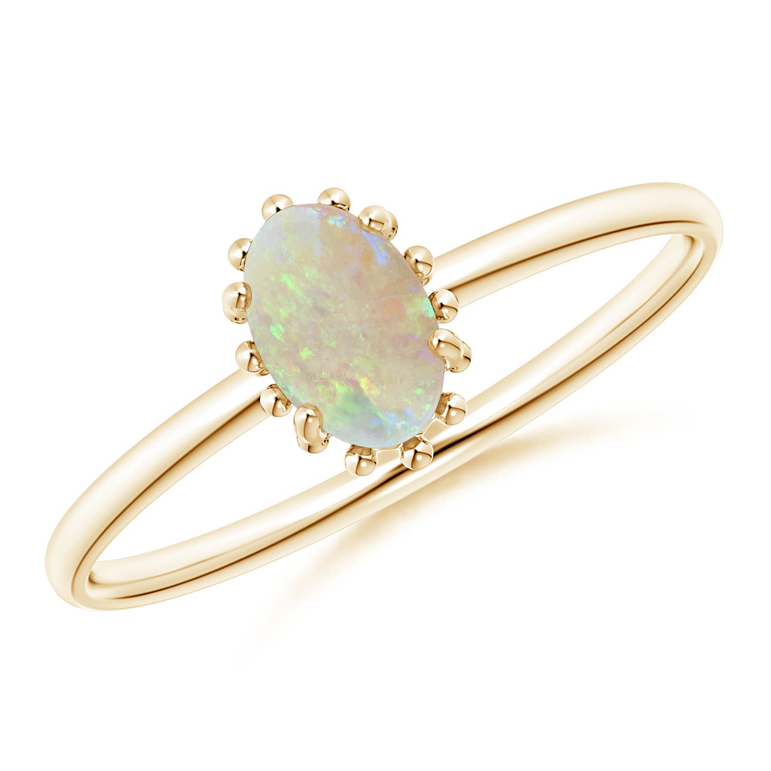 AAA - Opal / 0.28 CT / 14 KT Yellow Gold