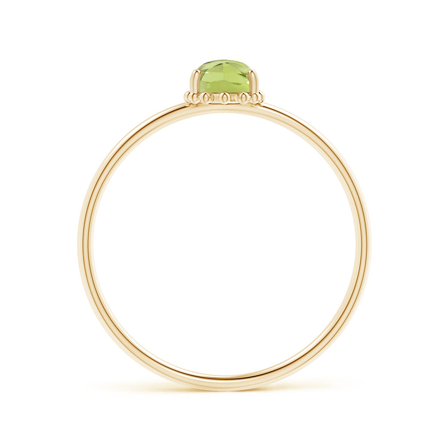 AAA - Peridot / 0.5 CT / 14 KT Yellow Gold