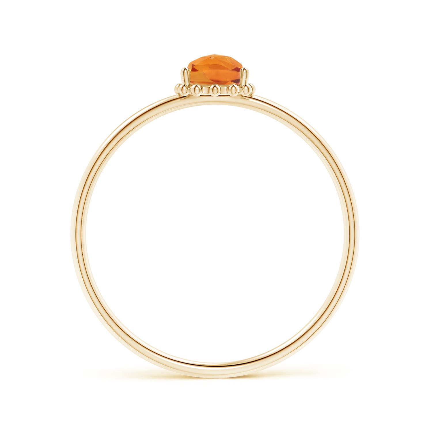 AAA - Citrine / 0.45 CT / 14 KT Yellow Gold