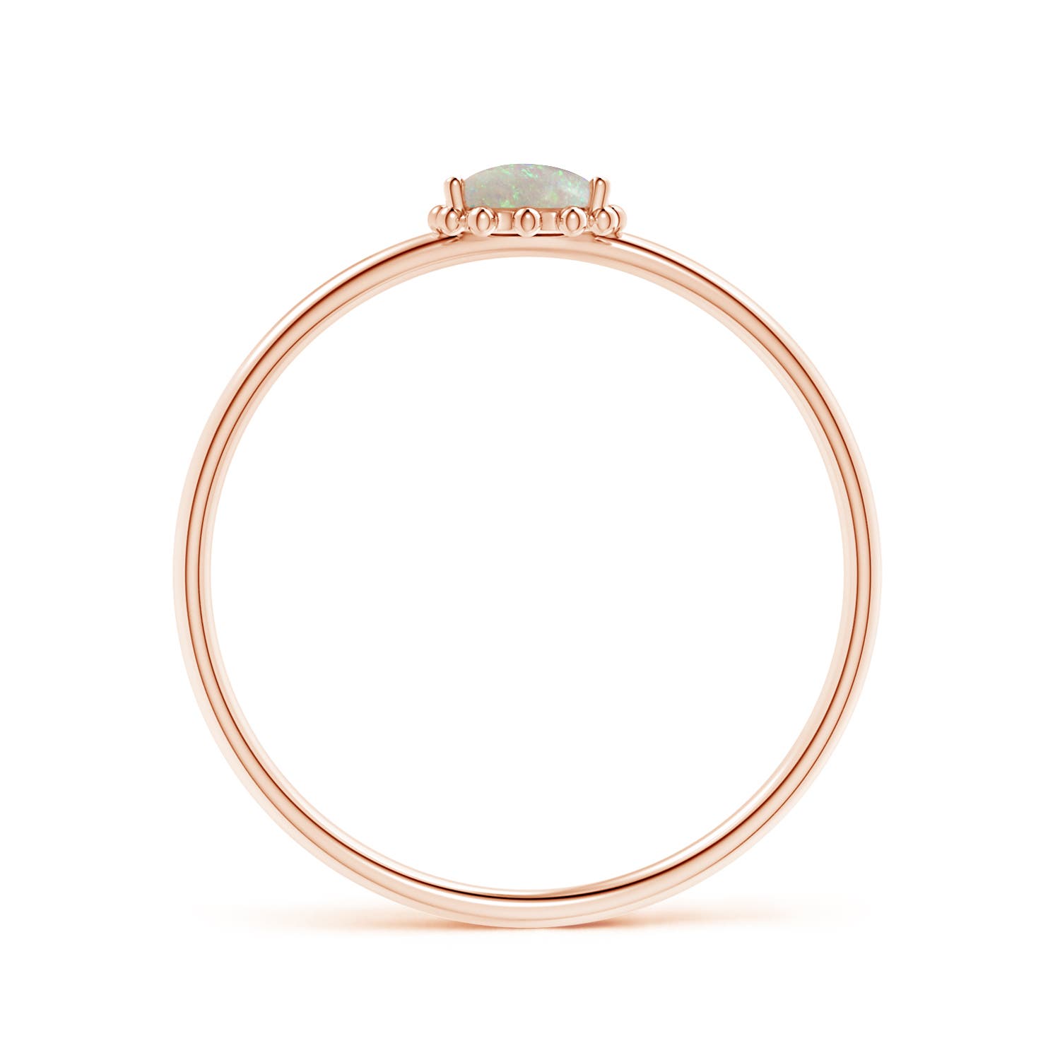 AAA - Opal / 0.26 CT / 14 KT Rose Gold