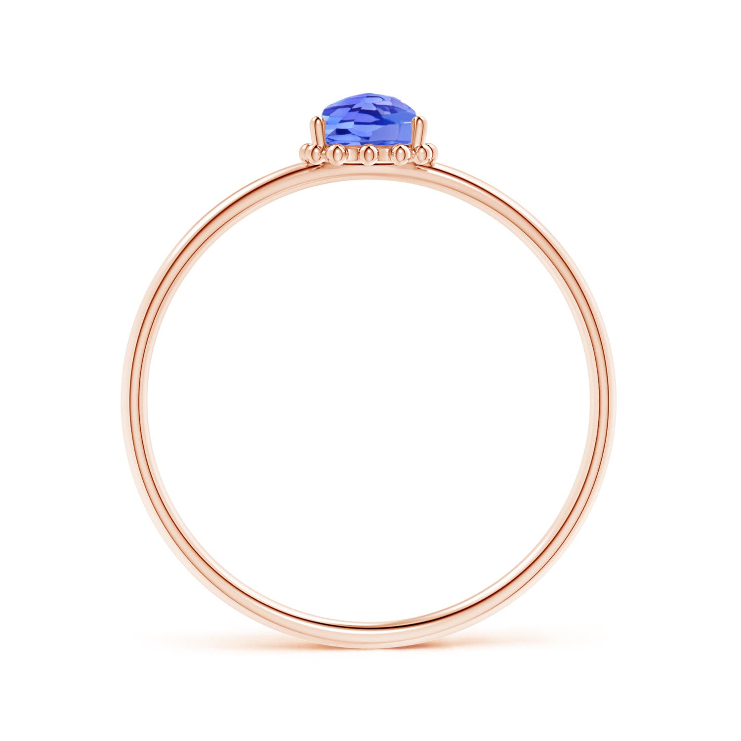 AAA - Tanzanite / 0.38 CT / 14 KT Rose Gold