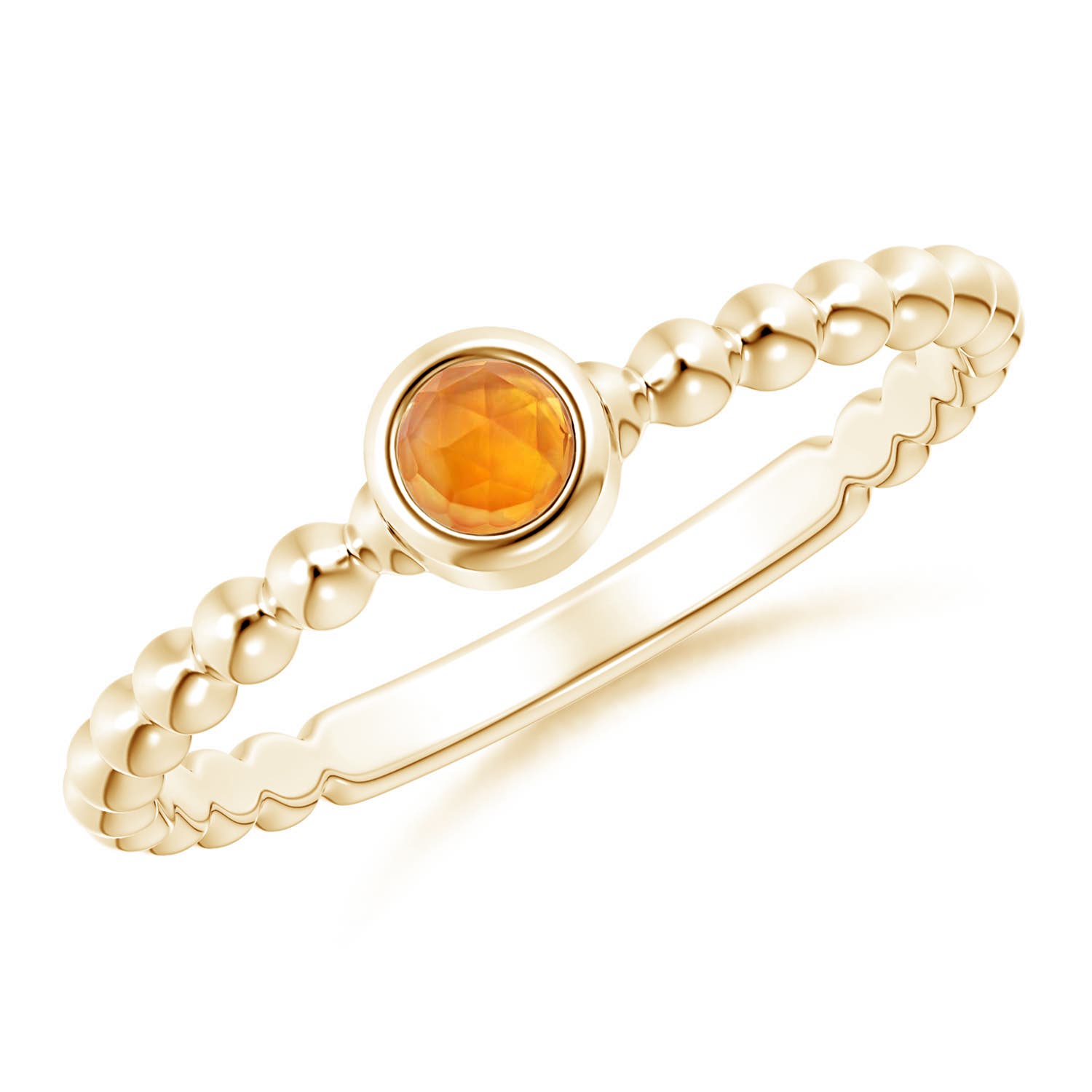 AAA - Citrine / 0.17 CT / 14 KT Yellow Gold