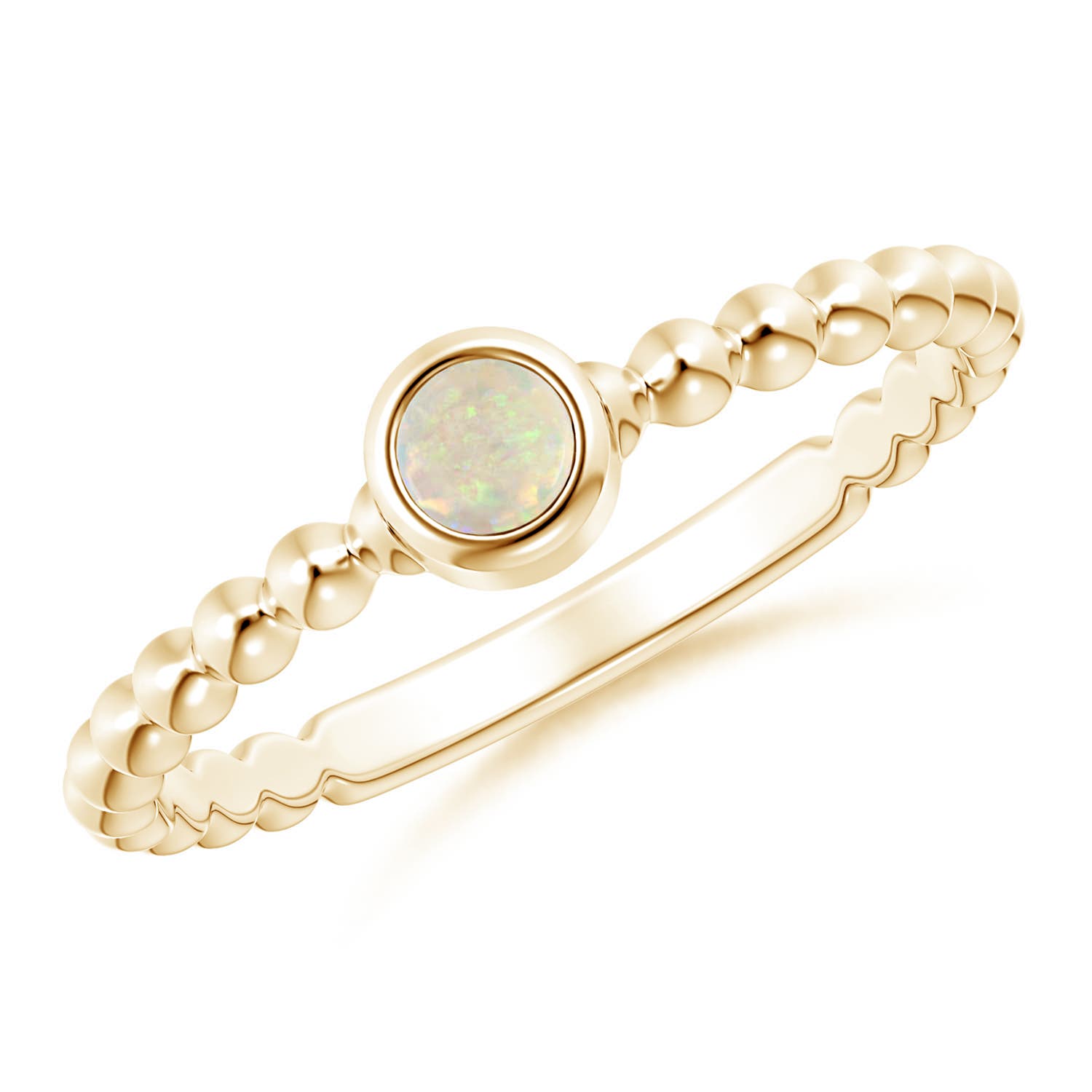 AAA - Opal / 0.08 CT / 14 KT Yellow Gold