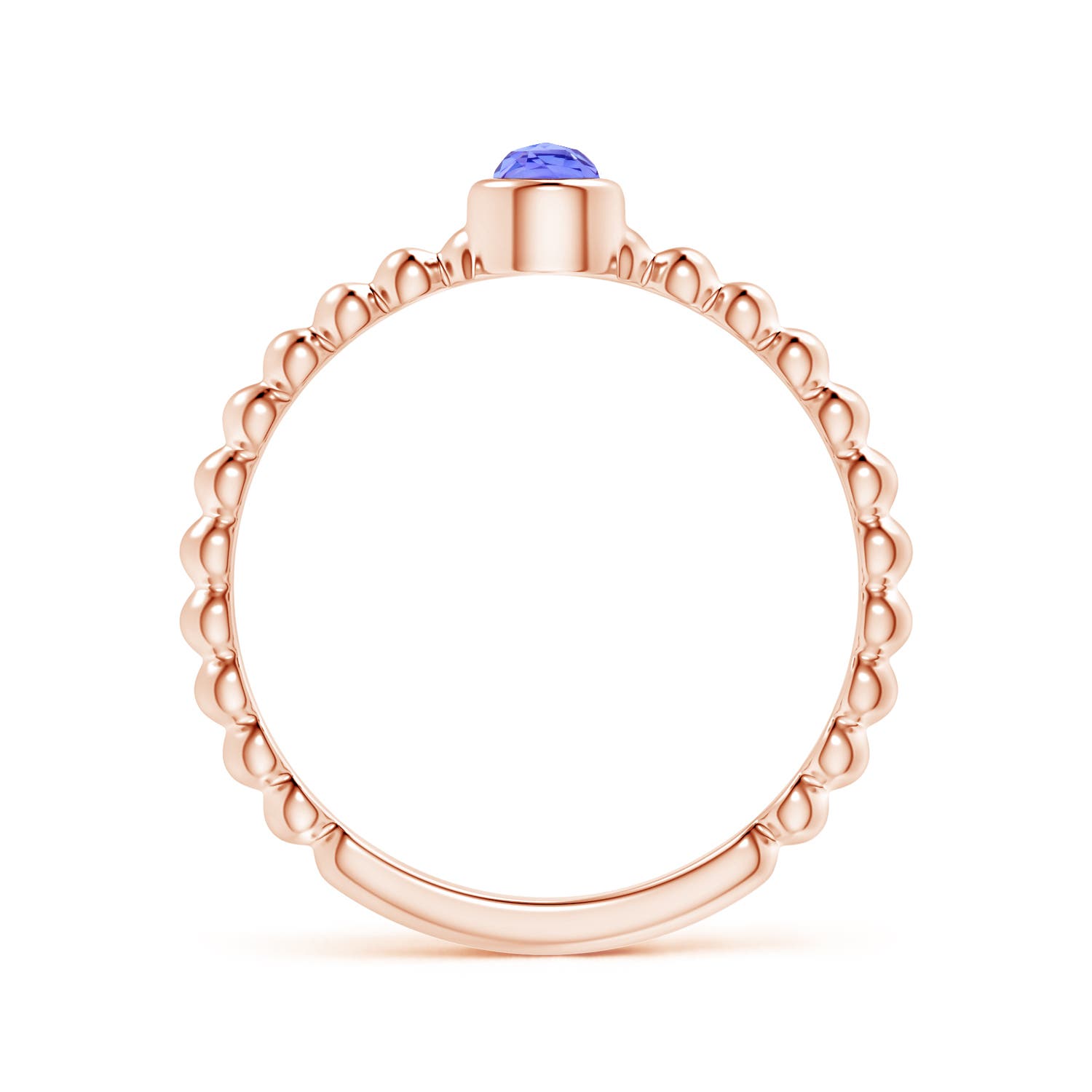 AAA - Tanzanite / 0.14 CT / 14 KT Rose Gold