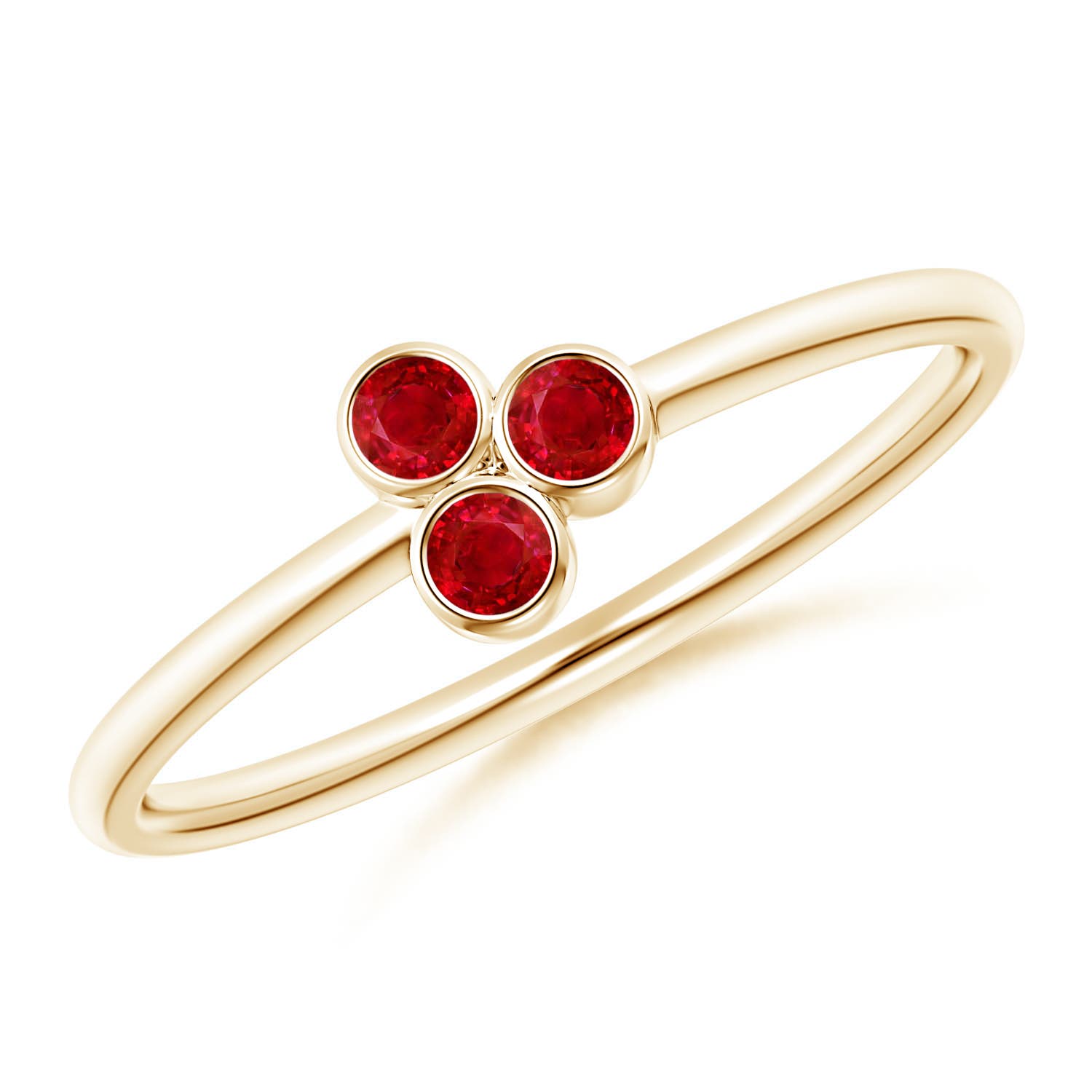 AAA - Ruby / 0.15 CT / 14 KT Yellow Gold