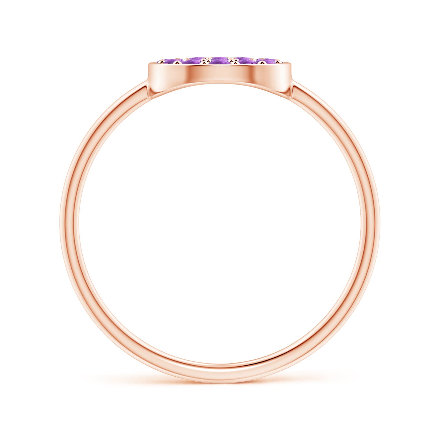 AAA - Amethyst / 0.27 CT / 14 KT Rose Gold