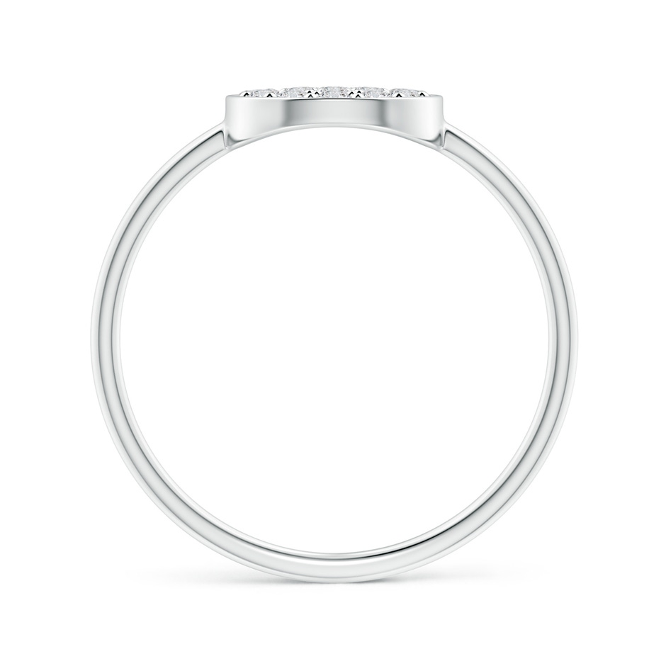 1.5mm HSI2 Pave-Set Round Diamond Clustre Disc Ring in 9K White Gold product image