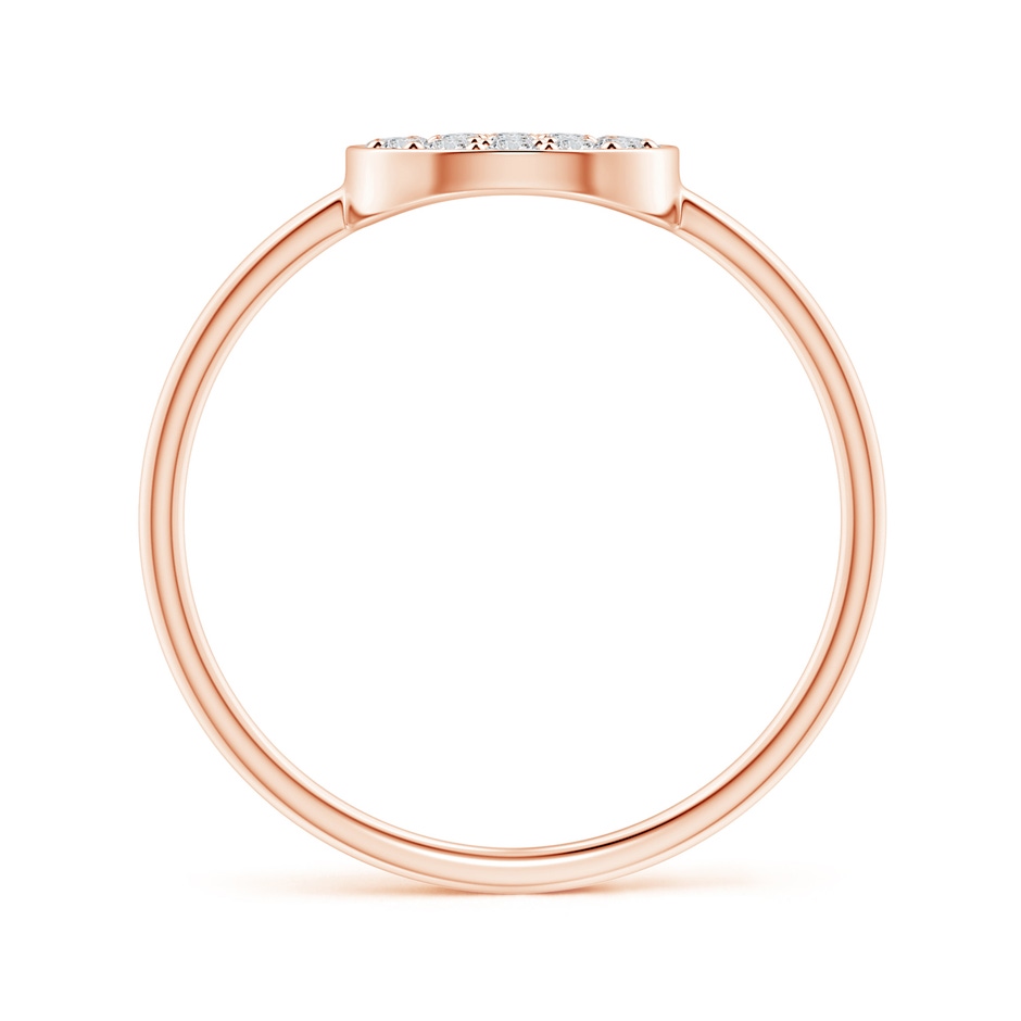1.5mm HSI2 Pave-Set Round Diamond Clustre Disc Ring in Rose Gold product image
