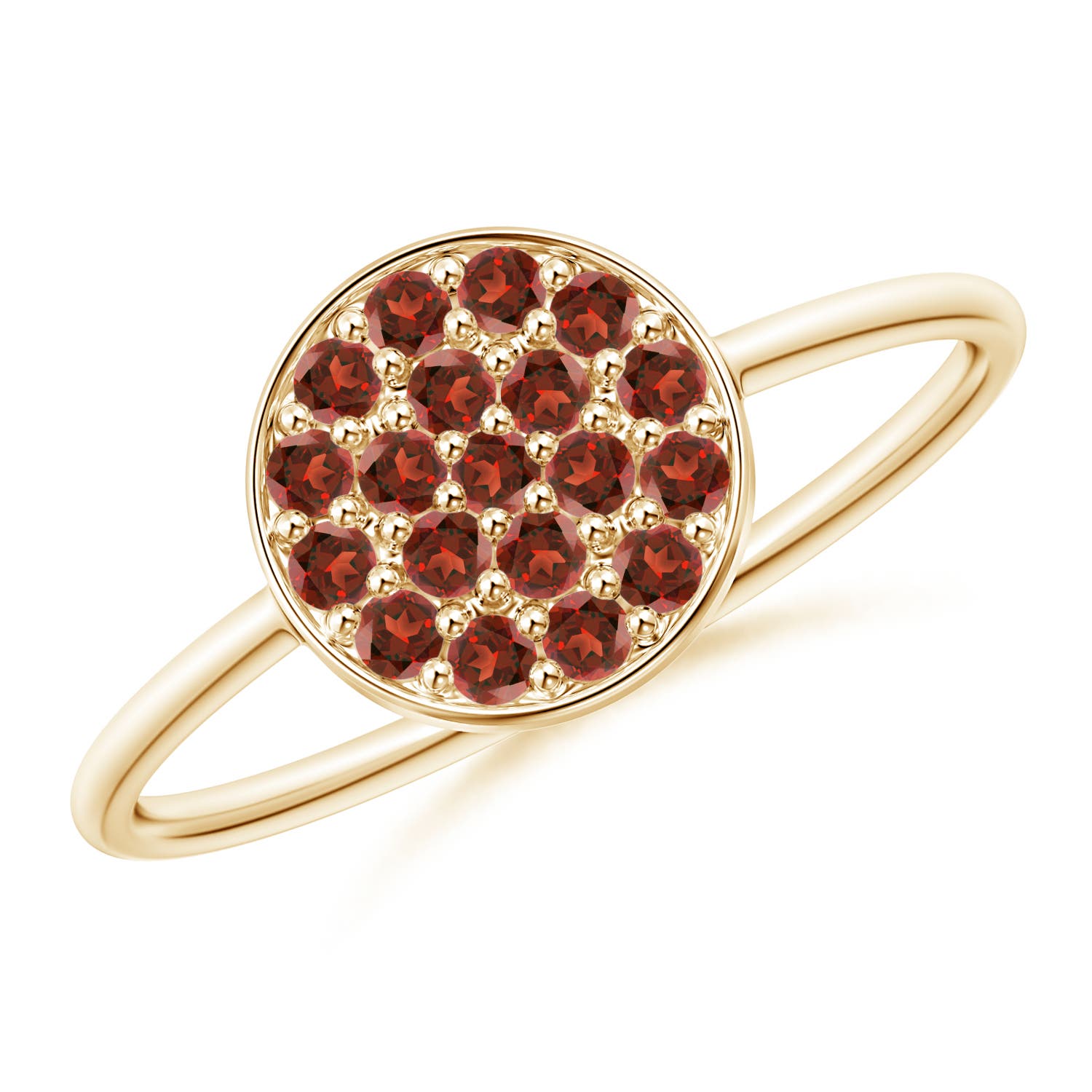 AAA - Garnet / 0.36 CT / 14 KT Yellow Gold