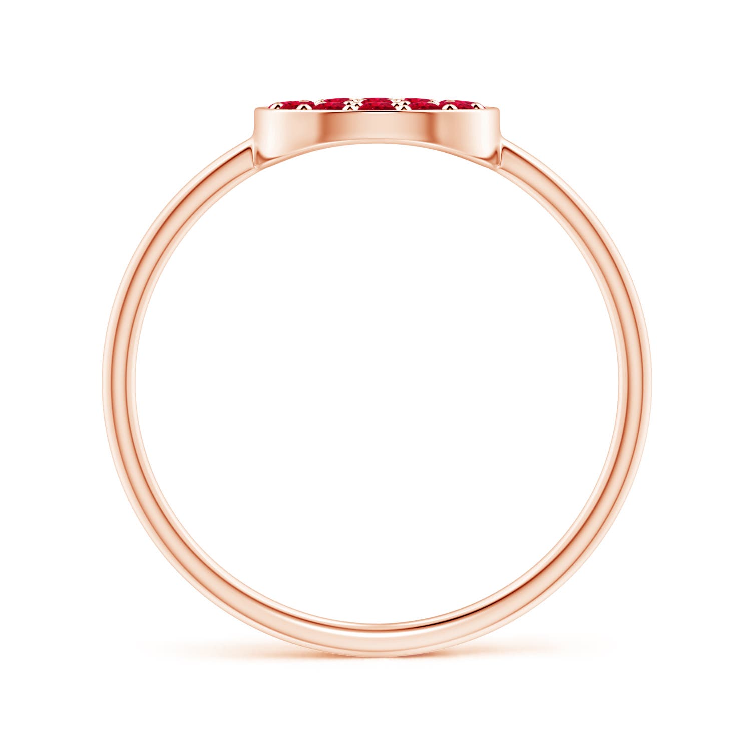 AAA - Ruby / 0.57 CT / 14 KT Rose Gold