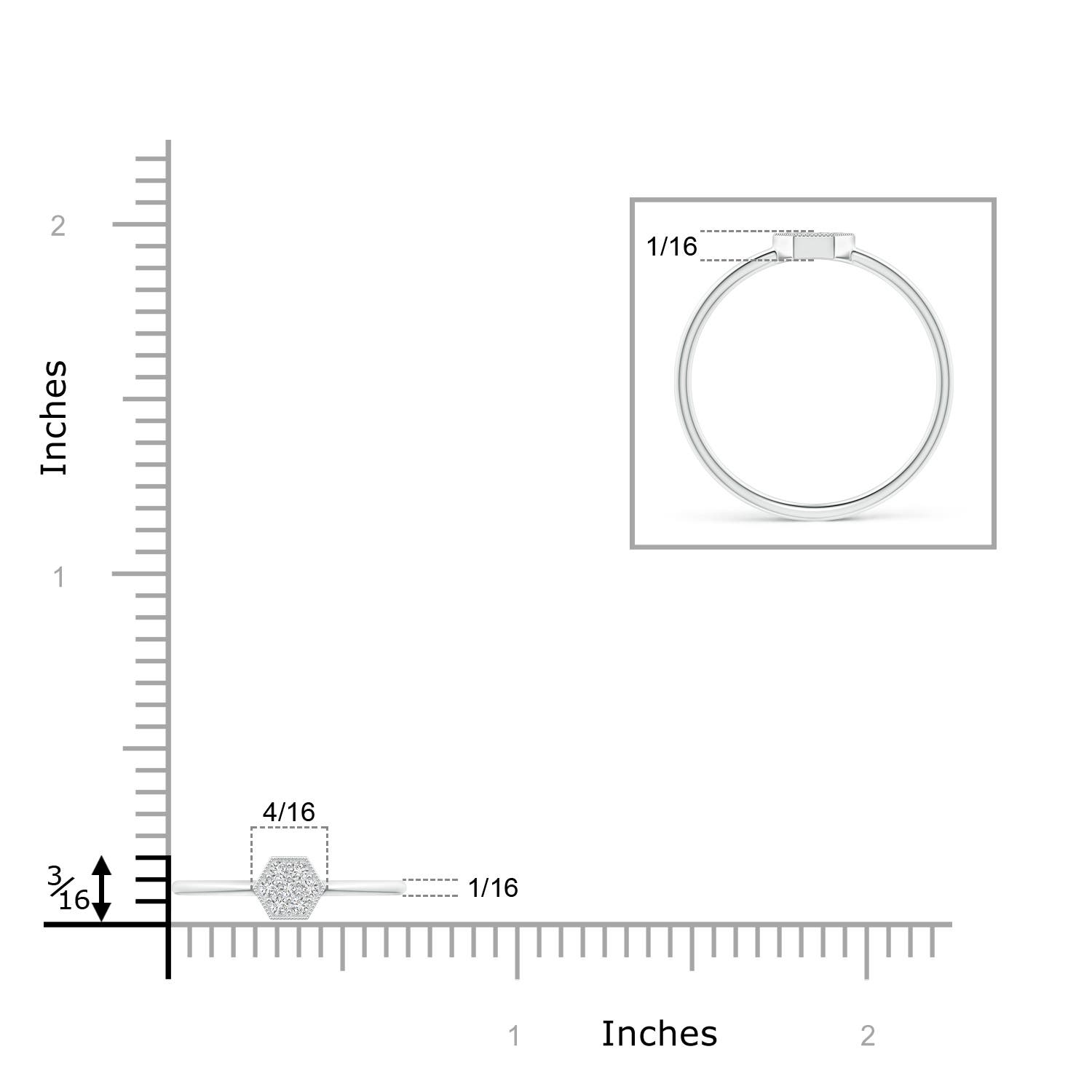 H, SI2 / 0.1 CT / 14 KT White Gold