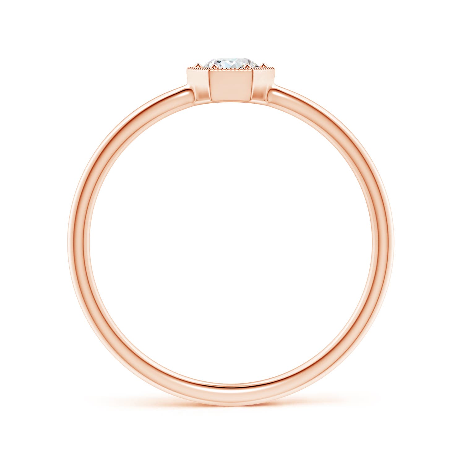 G, VS2 / 0.2 CT / 14 KT Rose Gold