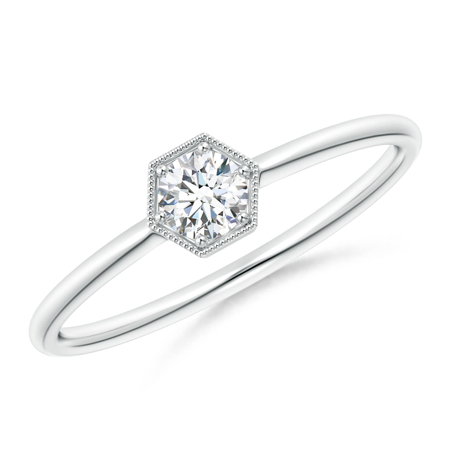 G, VS2 / 0.2 CT / 14 KT White Gold