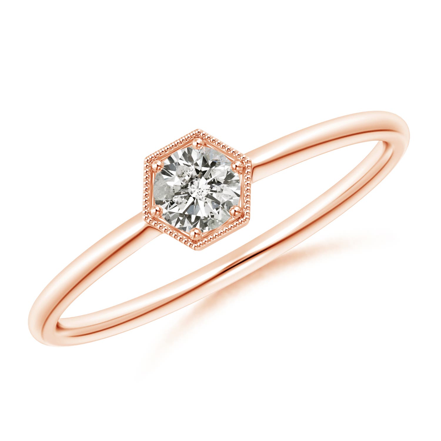 K, I3 / 0.2 CT / 14 KT Rose Gold