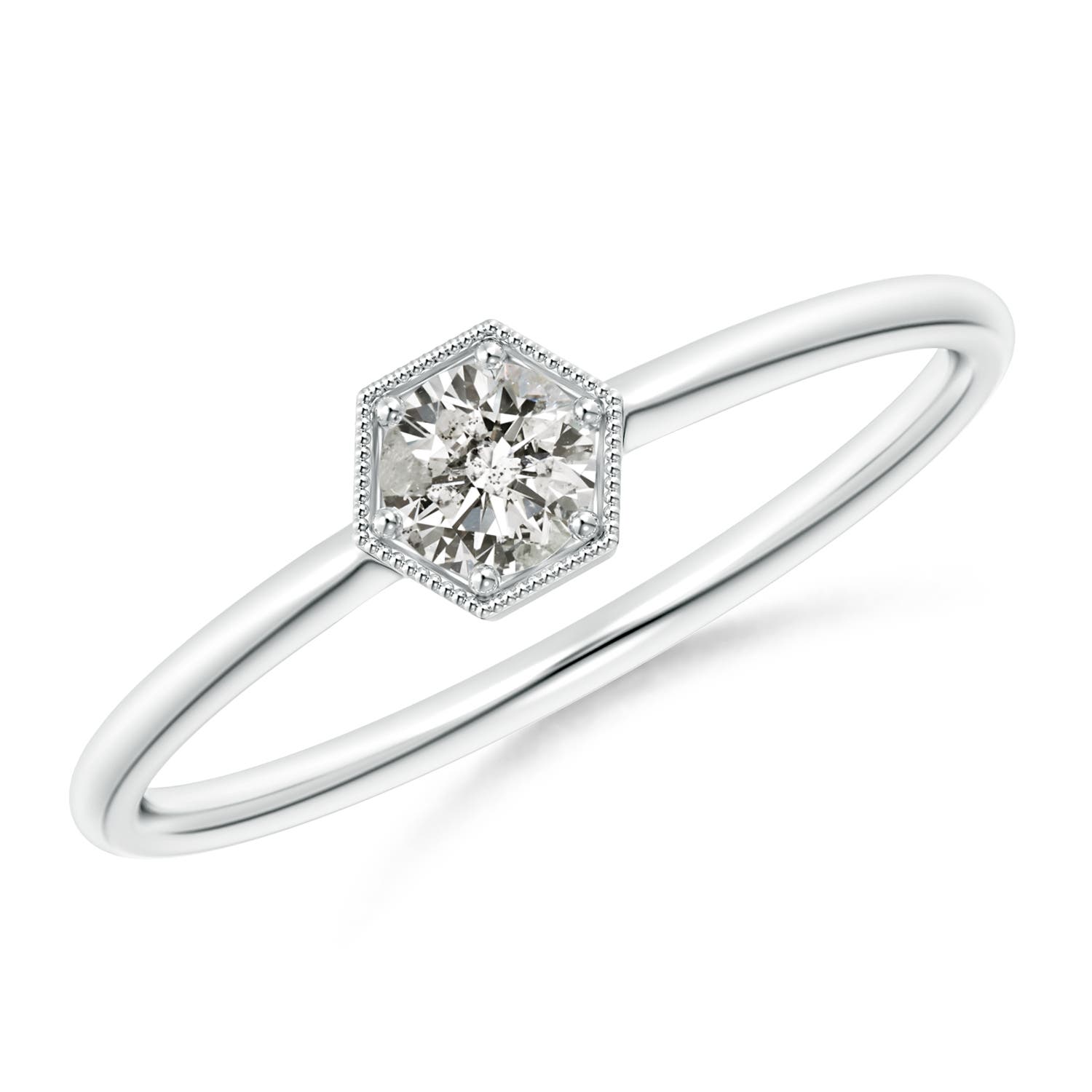 K, I3 / 0.2 CT / 14 KT White Gold