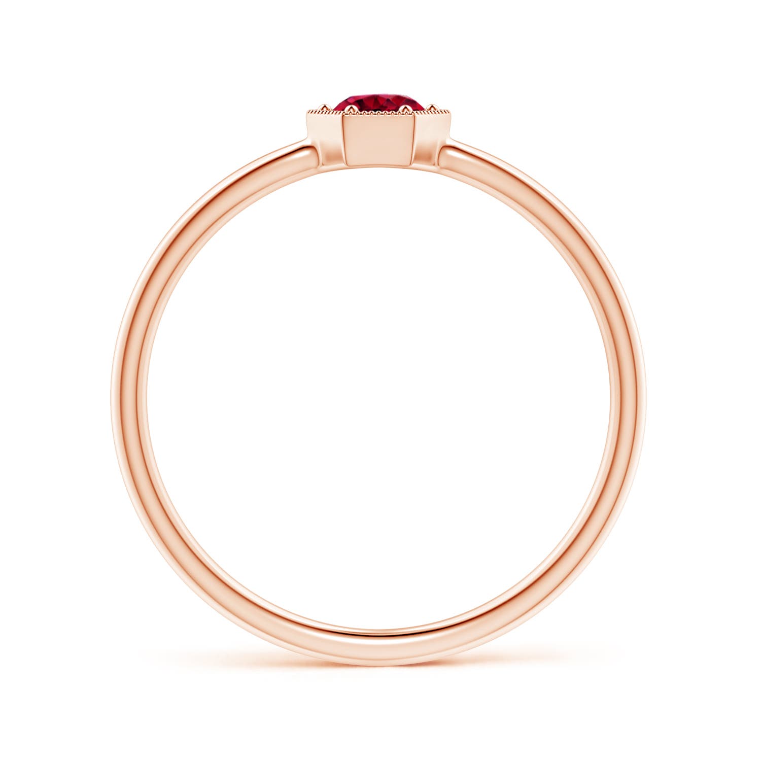 AAA - Garnet / 0.28 CT / 14 KT Rose Gold