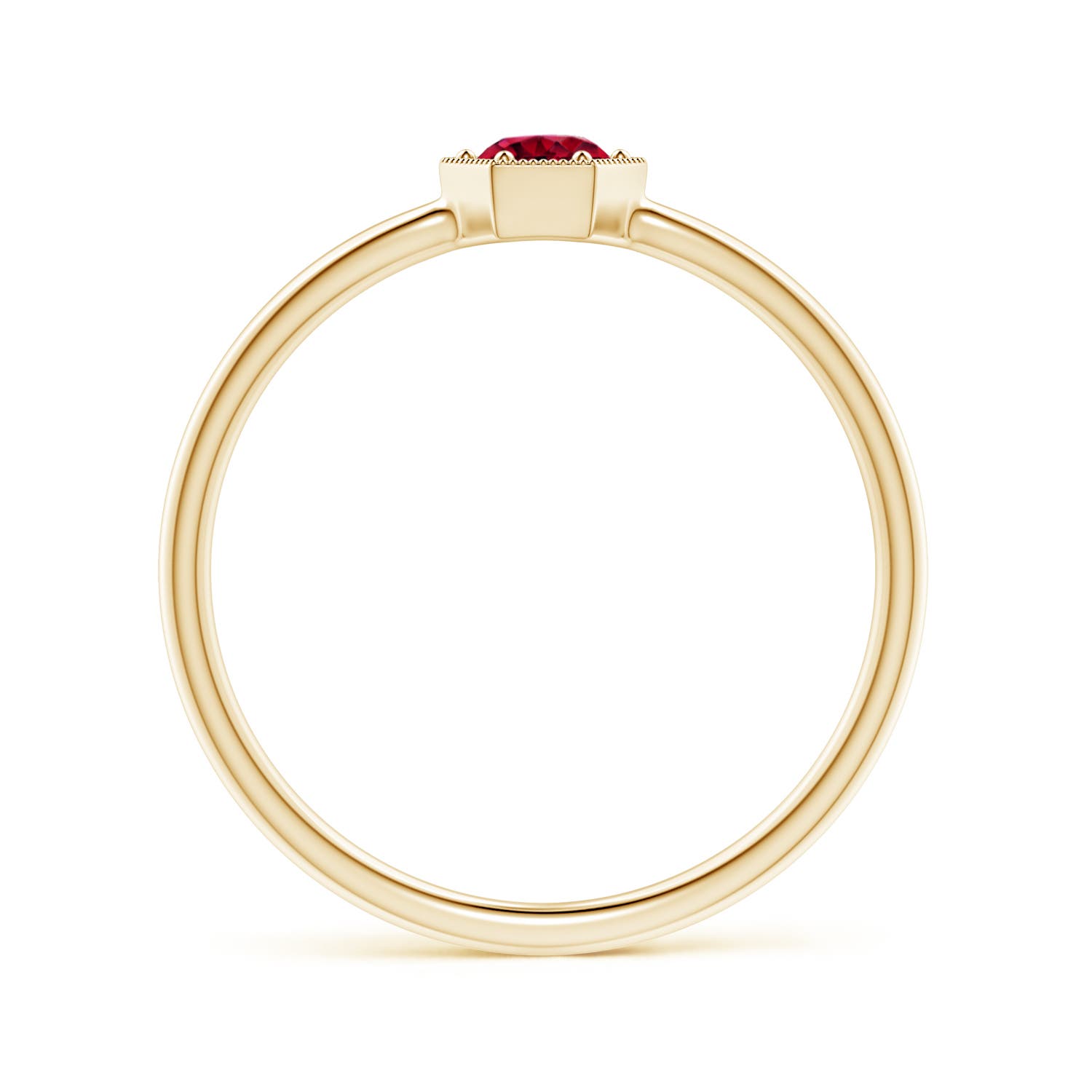 AAA - Garnet / 0.28 CT / 14 KT Yellow Gold