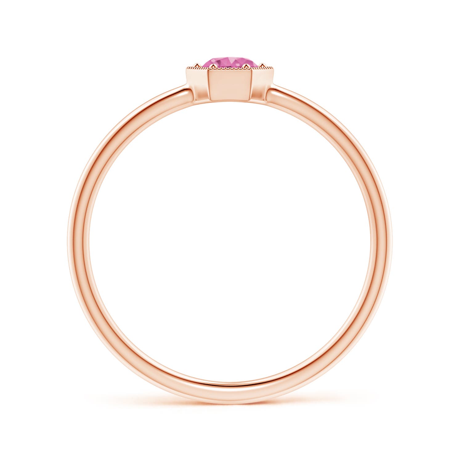 AAA - Pink Sapphire / 0.27 CT / 14 KT Rose Gold